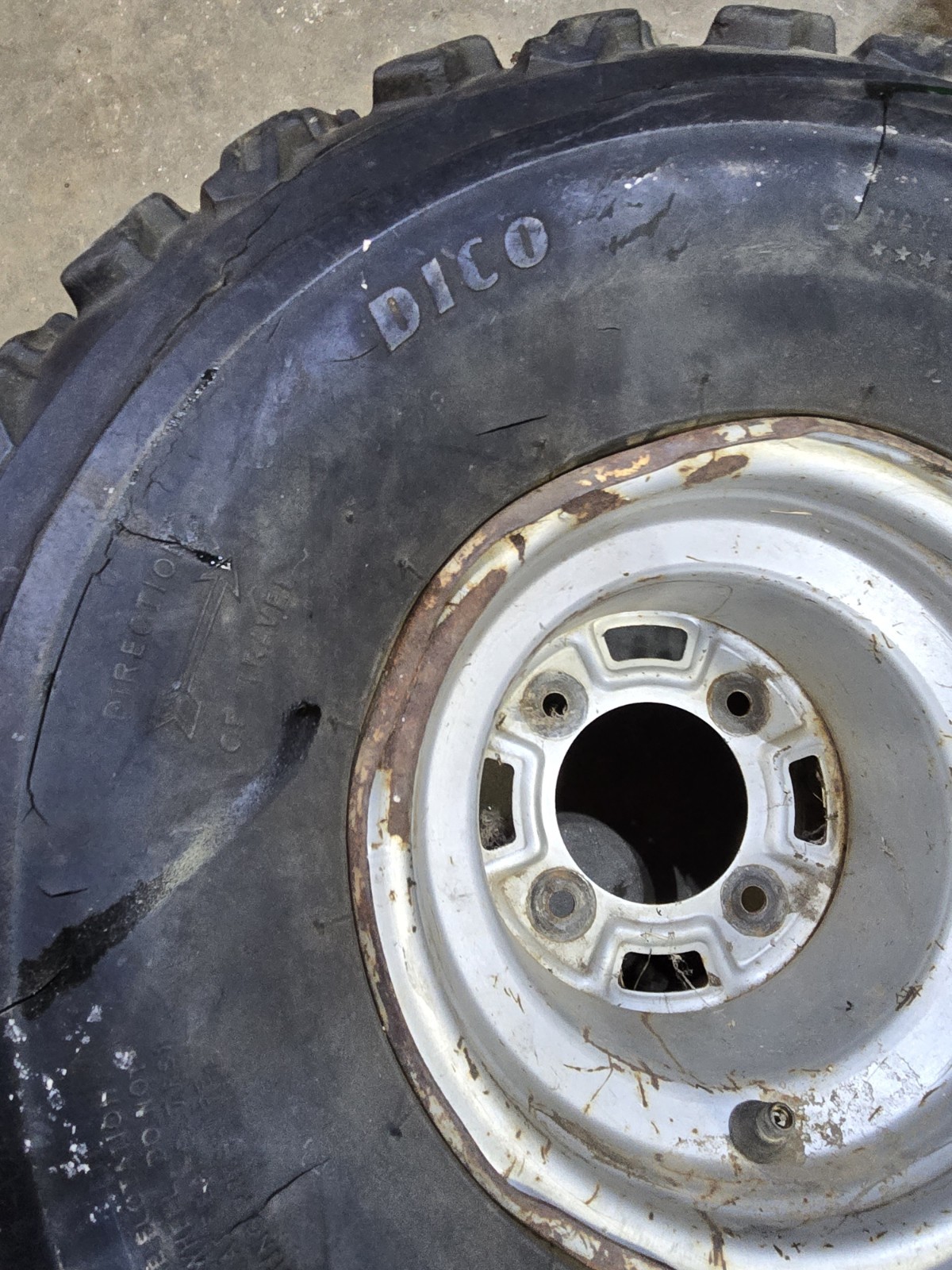 1985 Honda Atc250sx/es Oem Set Of Rear Rims