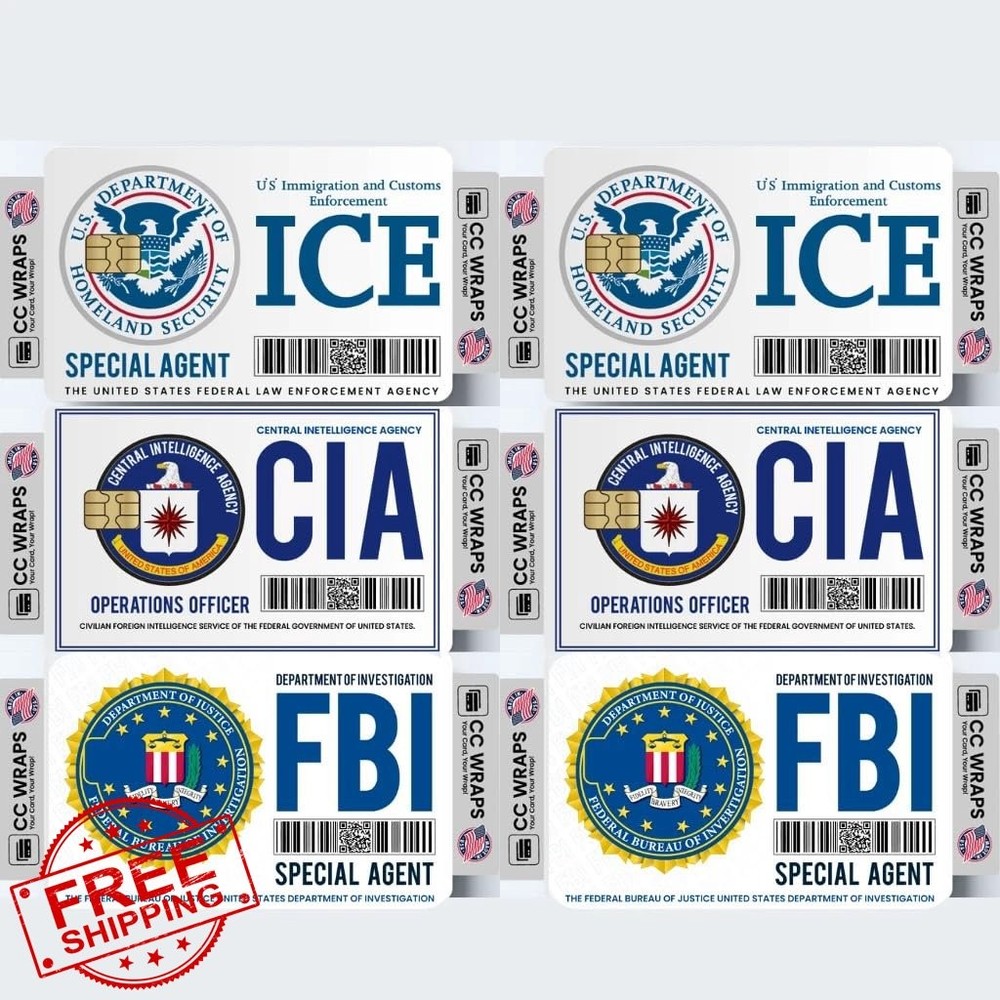 S STERILYZE Parody Agent Credit Card Sticker Skin Set