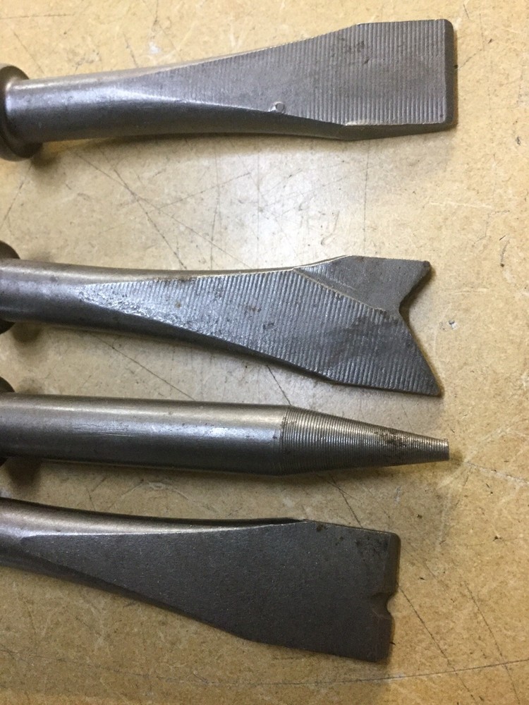 Pneumatic 4 Piece Chisel Set. 5”.