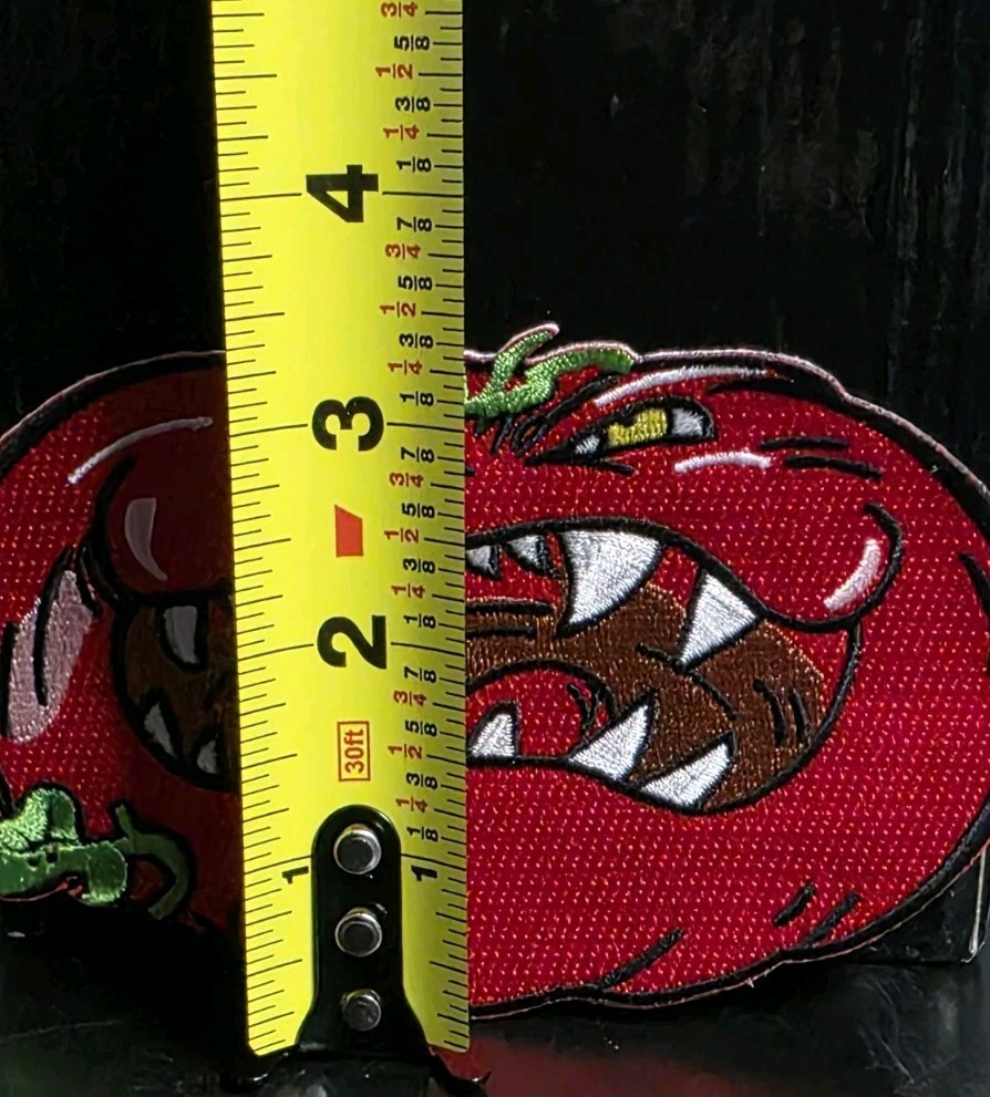 Fright Crate Iron On Patch Attack Killer Tomatoe Horror