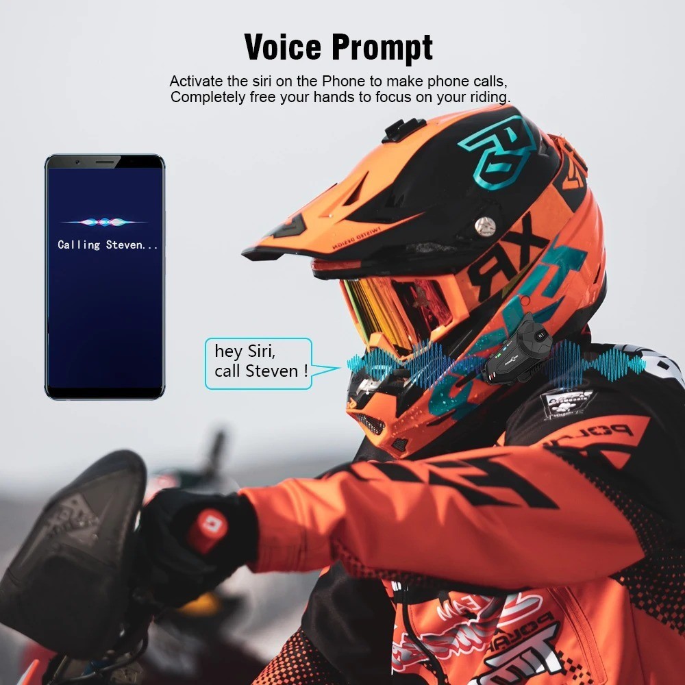 Freedconn R1 Plus Motorcycle Intercom Dash Cam 1080P Bluetooth Headset