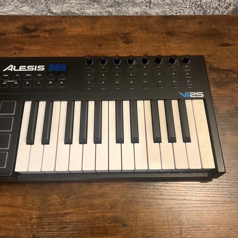 VI25 Advanced 25-Key USB/MIDI Keyboard Controller with AC Adapter