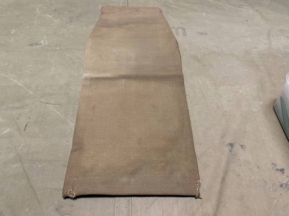 ORIGINAL WWII US ARMY .30 .50 CAL AMMO METALLIC BELT LINK CARRY CATCH BAG-OD#3