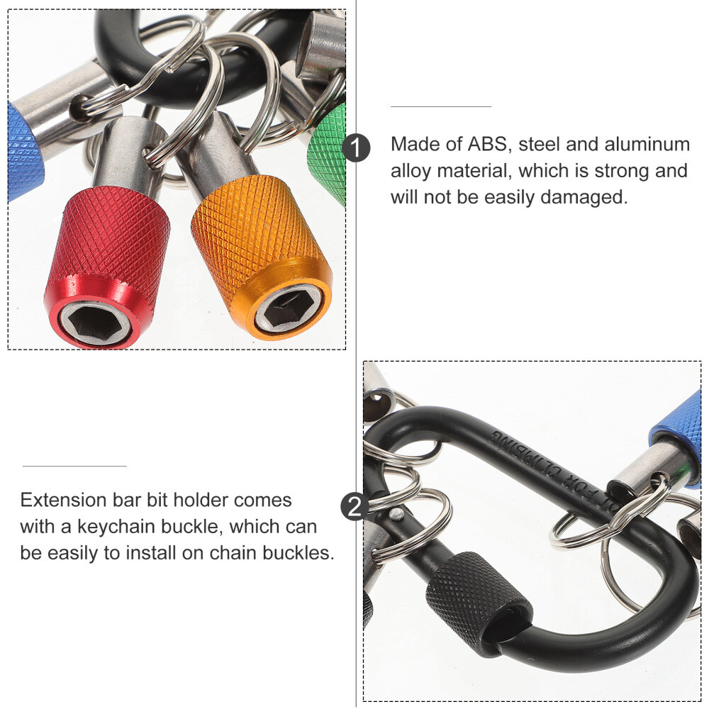 Impact Socket Set Magnetic Detachable Keychain Bit Storage Holder