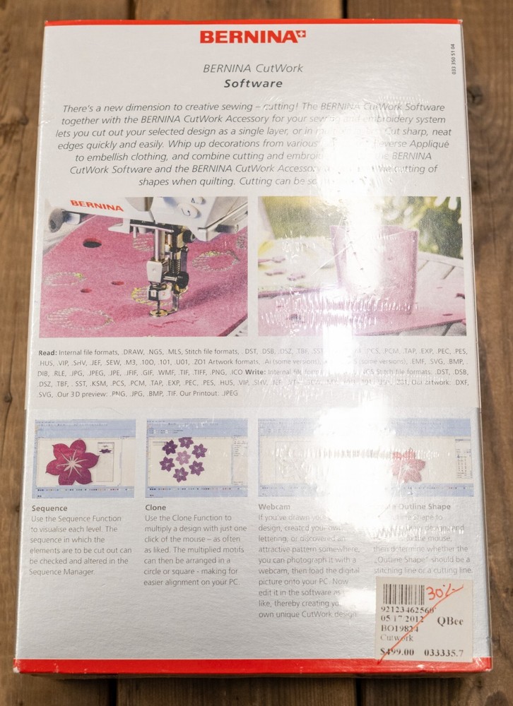 BERNINA CutWork Software - Includes Bernina CutWorks Accessory