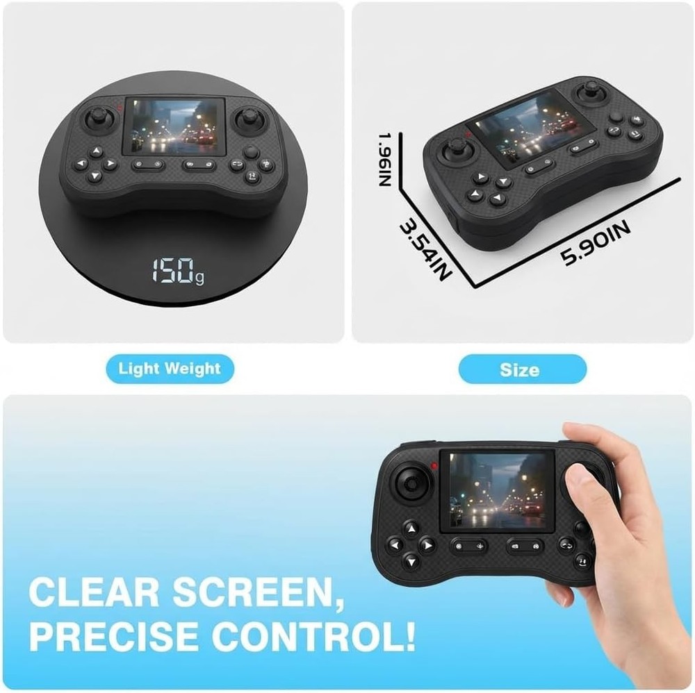 FPV Drone with Screen Controller, 720p HD Camera, Obstacle Avoidance, 2 Batte...