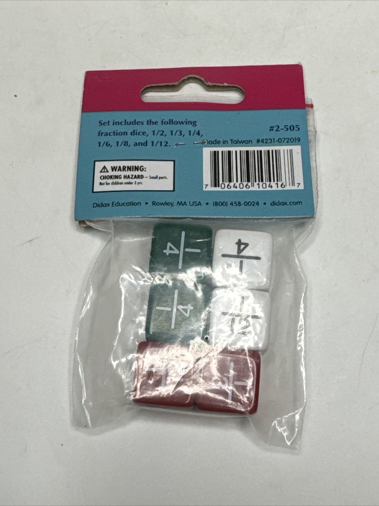 Didax Fraction Dice