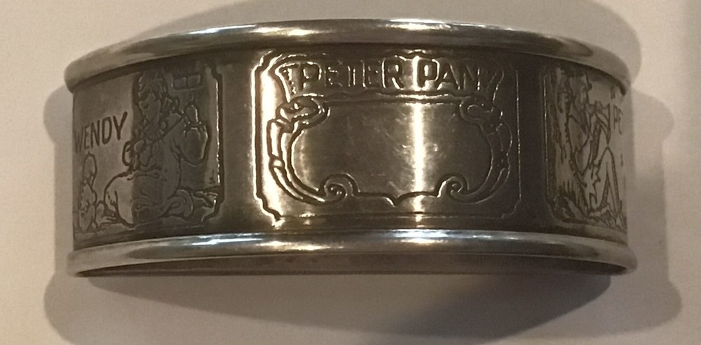 Peter Pan sterling silver Napkin Ring Serviette Holder Unmonogrammed