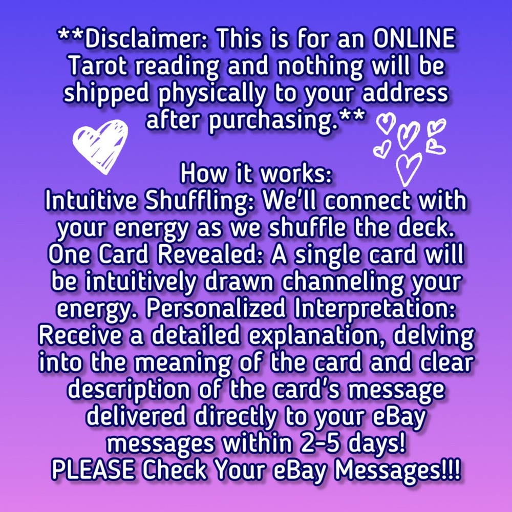 What's My Future Hold? ONLINE Tarot Reading!