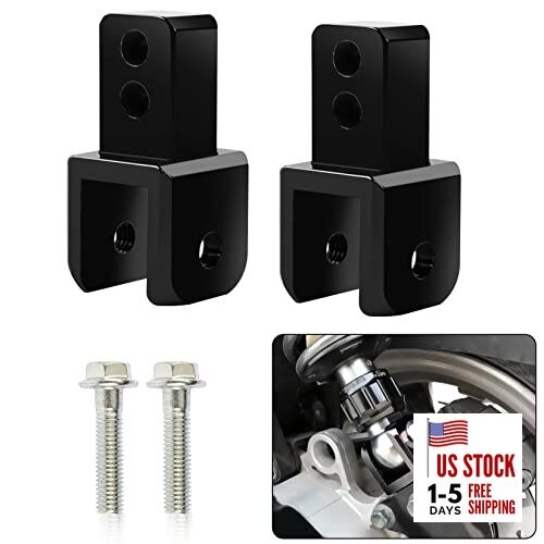 M8 8mm Rear Shock Extender Absorbers Universal Motorcycle Riser Black