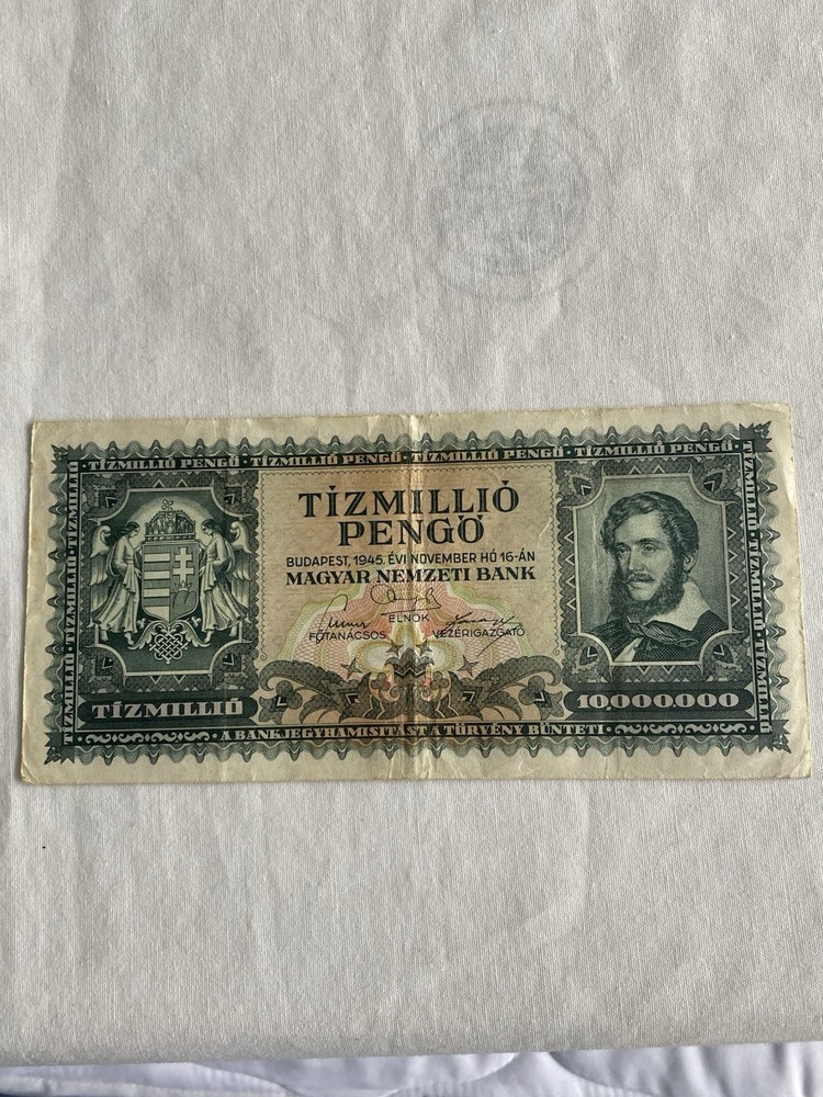 Hungary 1945 TizMillio Pengo