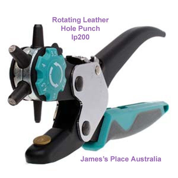 Rotating Leather Hole Punch - 6 hole sizes.