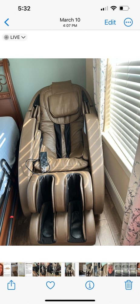 human touch Novo permium zero gravity massage chair