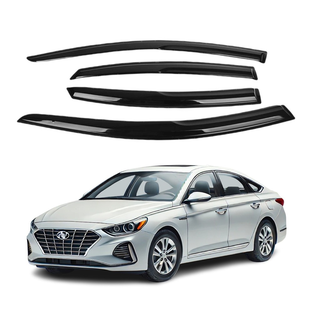 Fits for HYUNDAI SONATA 2015-2019 Acrylic Window Visor Sun Rain Deflector Guard