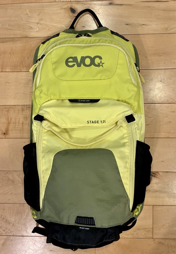 Evoc Stage 12L Hydration Backpack Yellow With Deuter Bladder Cycling !