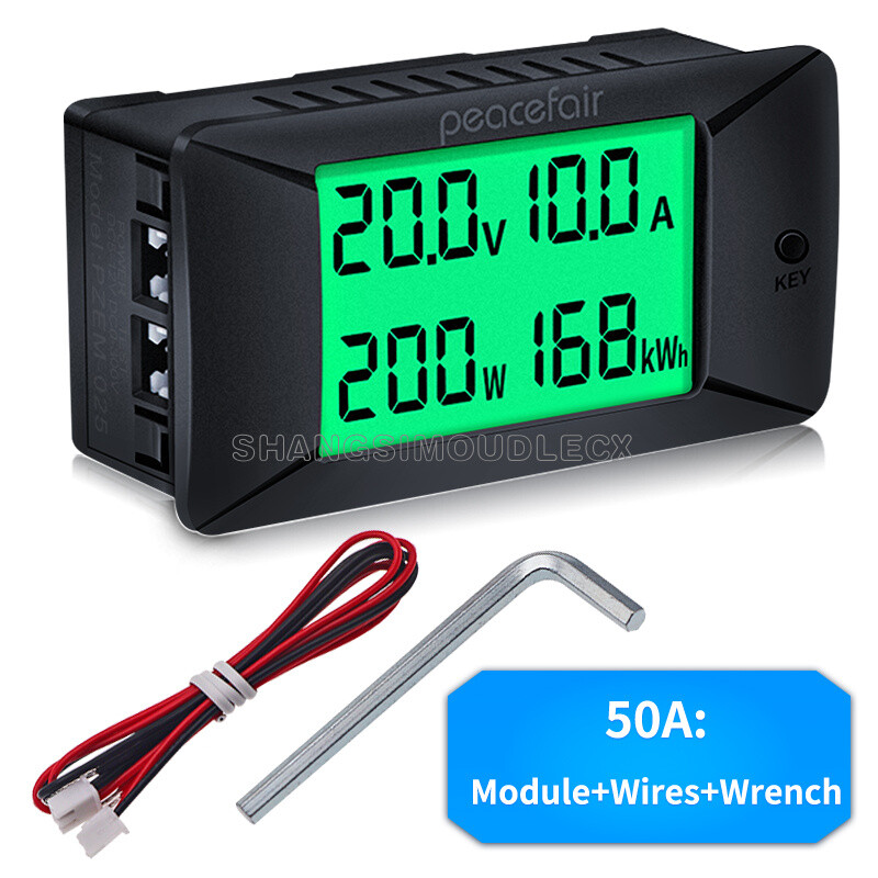 Multi-function LCD DC 0-300V Digital Voltage Current Meter Power Energy Tester