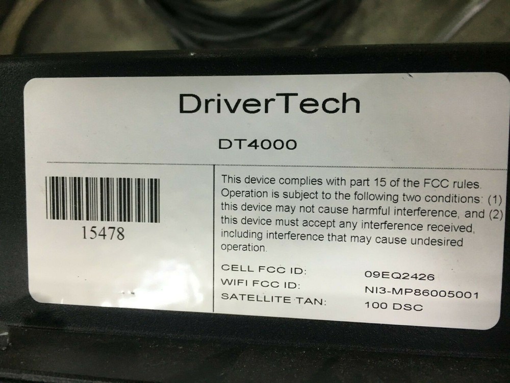 DriverTech bundle: DISP8S-04, DT4000, GPS antenna, & associated cables