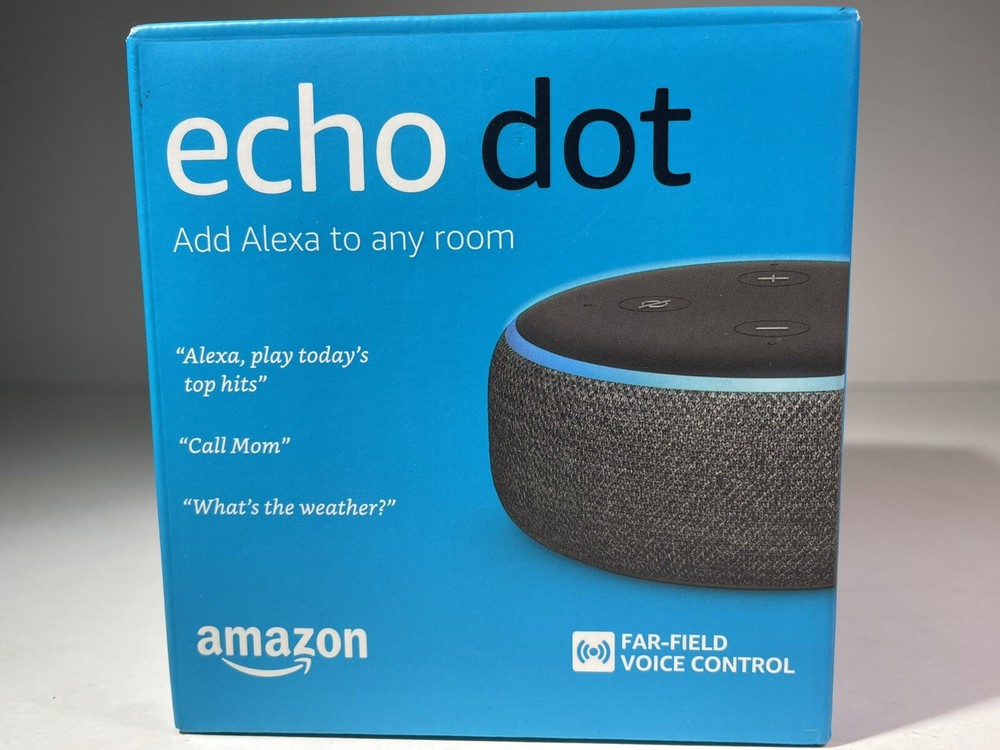 Amazon Echo Dot (3rd Generation) Smart Speaker - Charcoal NOB