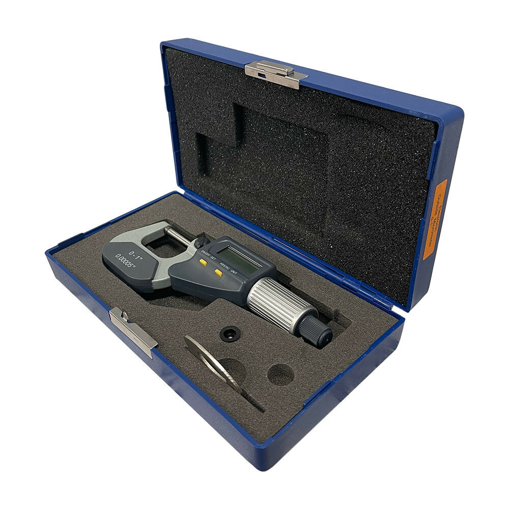 0-1'' Electronic Digital Outside Micrometer Mechanical Tool .00005'' Resolution