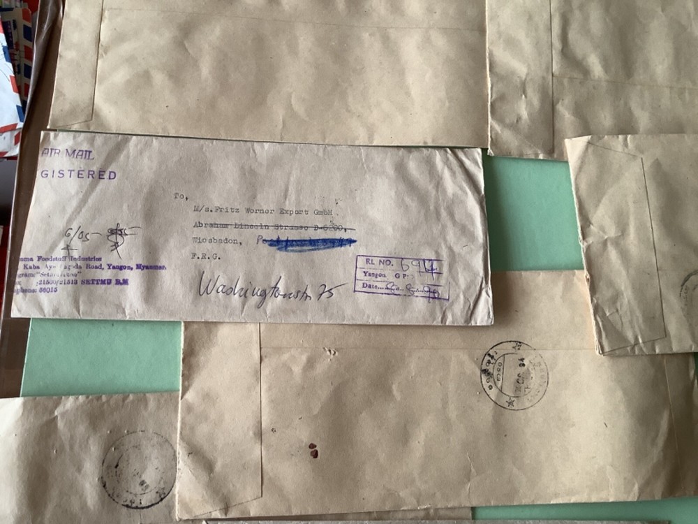 Burma postal covers 9 items Ref A1845