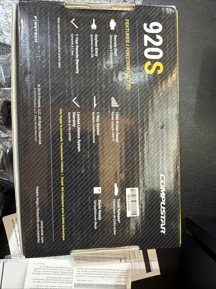 Compustar CS920S 4-Button 1 Way Remote Start System (up to 1000' Range) NEW OPEN