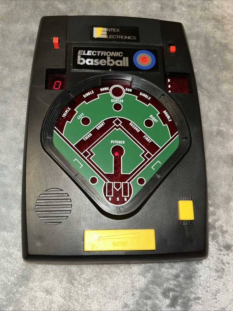 Entex Hand-Held Electronic Baseball Game, 1979, *Complete/Tested/Works*