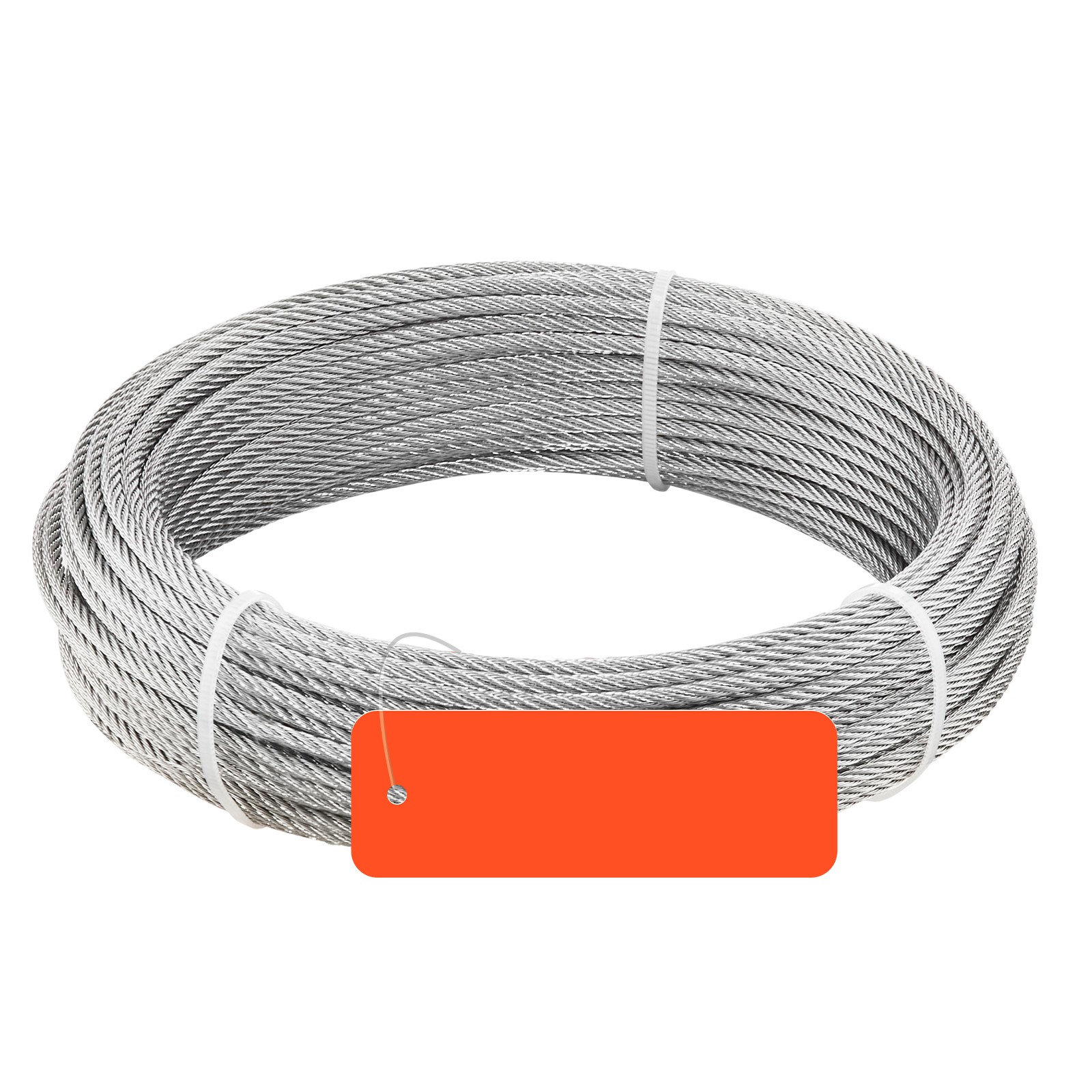 Uimoso 304 Stainless Steel 1/8 in 7x7 Wire Rope, 100 ft for Cable Railing