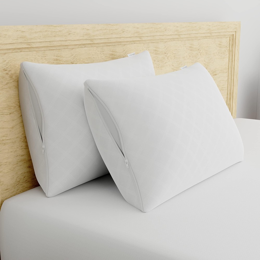 Set of 4 King AllerEase Pillow Protectors - Temperature Balancing Allergist R...