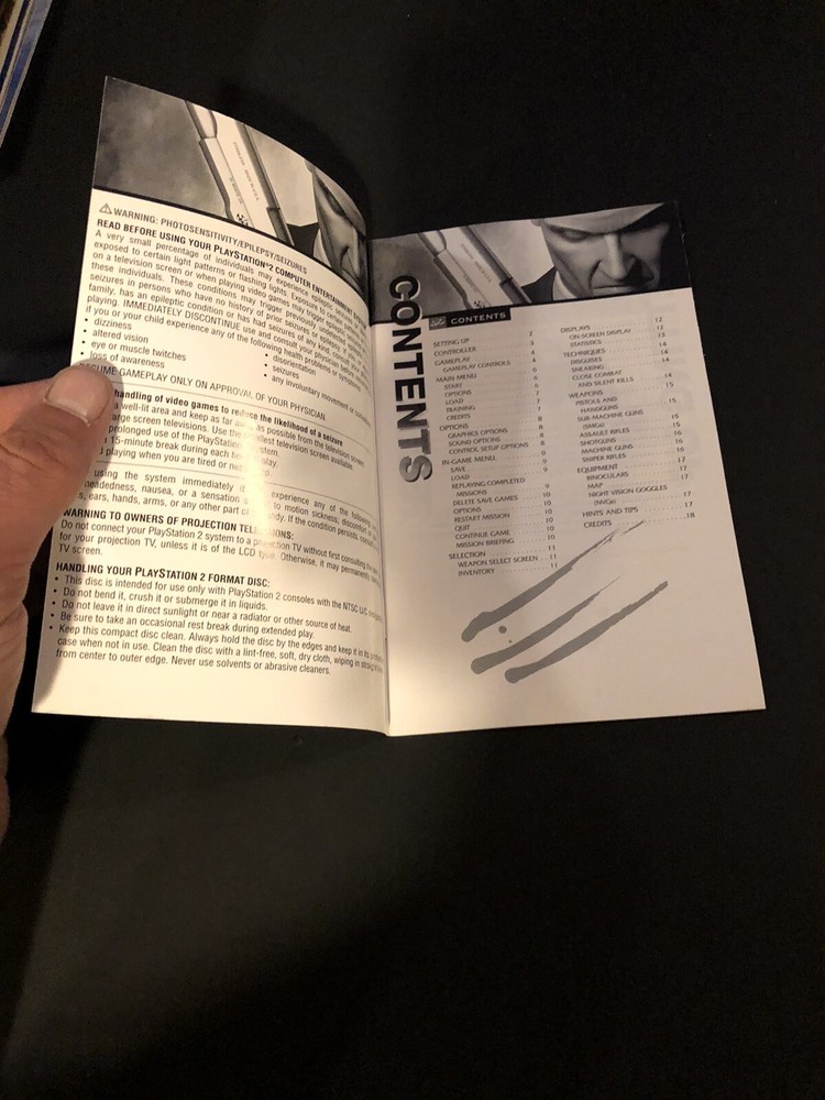 hitman contracts ps2 Manual Only