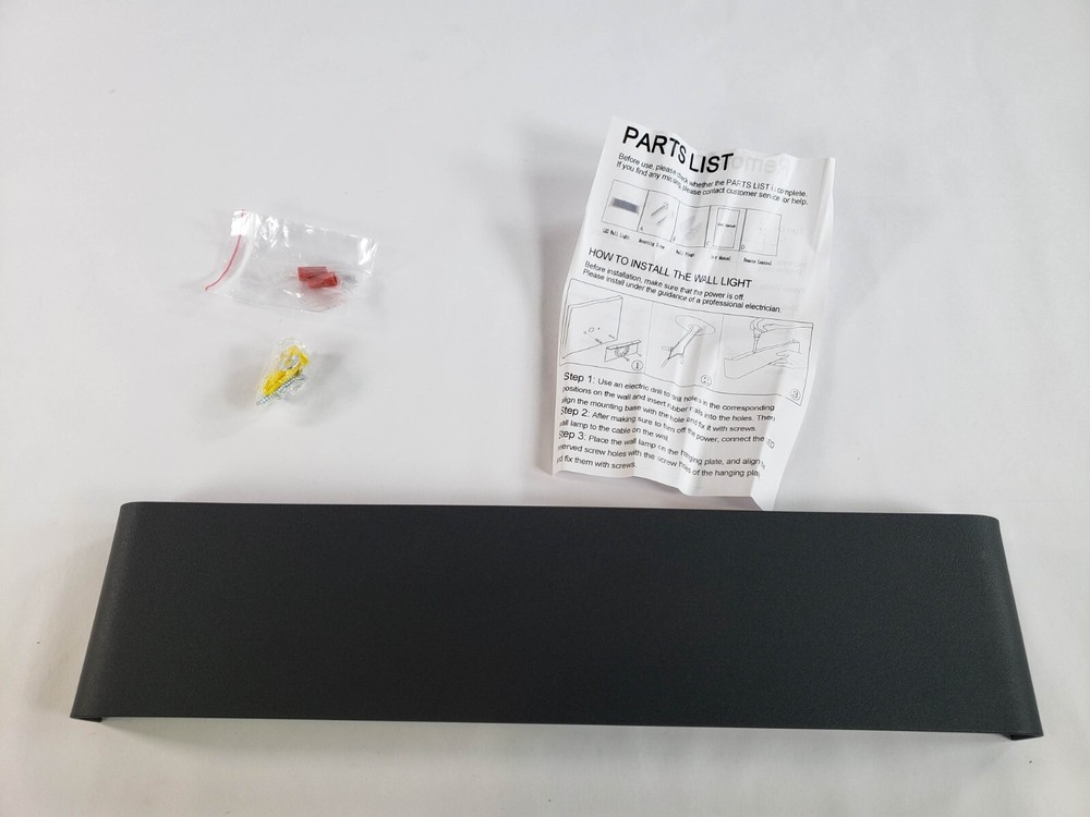 Amansour Dimmable Vanity Light with Remote Control 16 Inch Matte Black