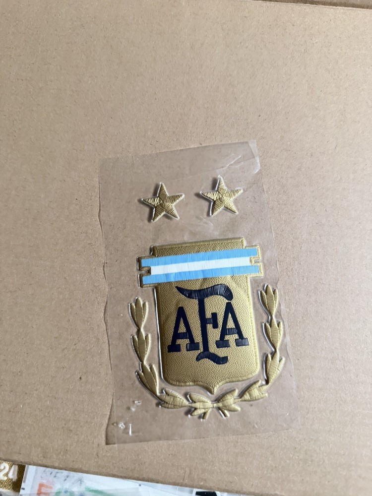 Argentina Two Star Iron On Patch Jersey Crest