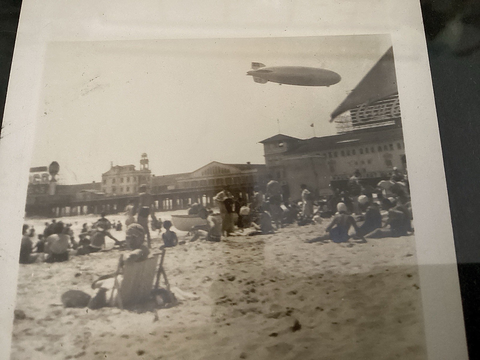 Hindenburg LZ 129 Zeppelin Rigid Airship Vintage Photo 1937 Lakehurst Dirigible
