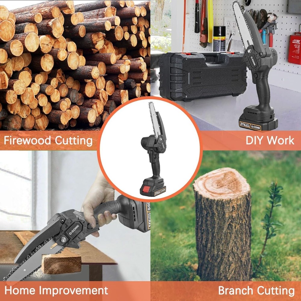 Versatile 21V MAX Lithium-Ion Battery for Mini Chainsaws - Fast Charging