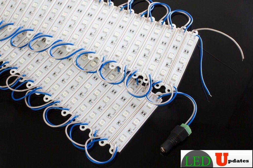 LEDUPDATES 40ft Flash STOREFRONT WINDOW Blue LED LIGHT 5050 UL Power & Remote