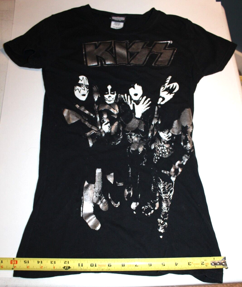 2007 KISS Winterland Medium Shirt Classic Gene Ace Paul Peter Make-up Concert