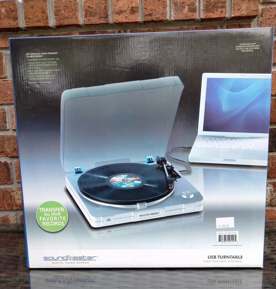 Excalibur Soundmaster USB Turntable NIB