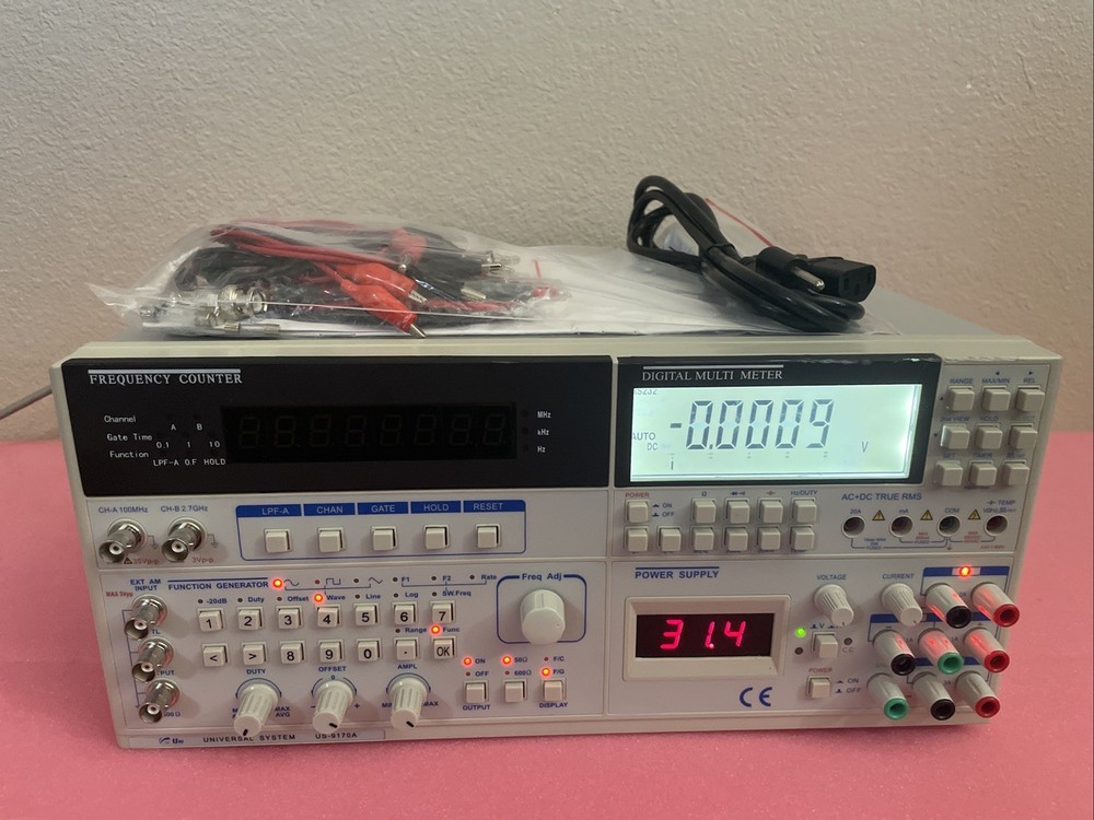 UNI UNIVERSAL SYSTEM US-9170A FREQUENCY COUNTER / DIGITAL MULTIMETER / FUNCTION