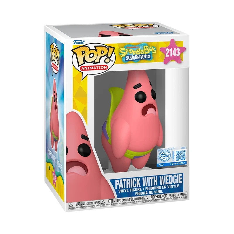 Funko Pop! Patrick With Wedgie #2143 Spongebob Exclusive Vinyl + PROTECTOR