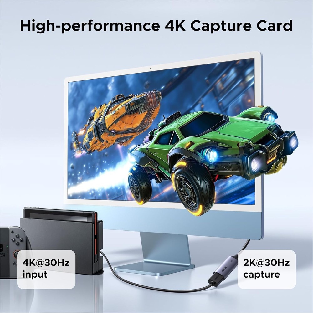 Universal 2K Video Capture Card - Stream from PS5, Xbox, Switch & PC