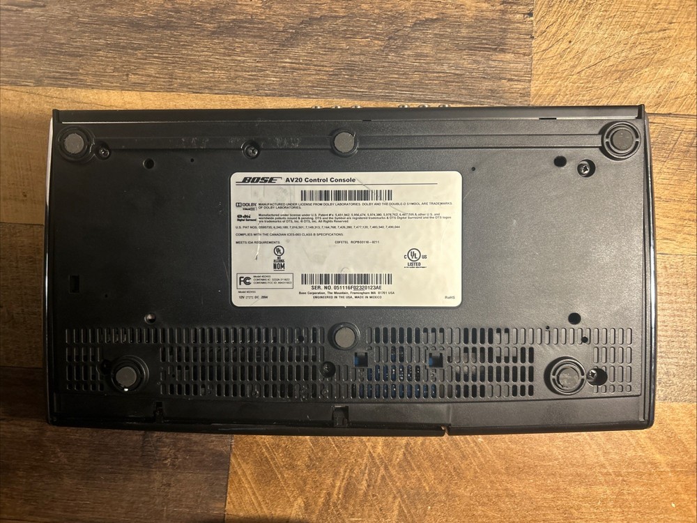 Bose AV20 Control Console No Power Supply No Remote UNTESTED - READ DESCRIPTION