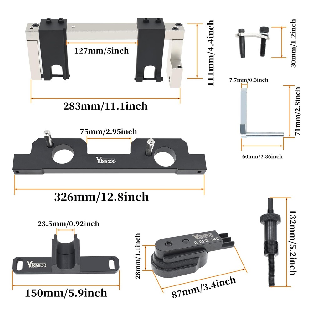 Yuesstloo Camshaft Alignment Timing Tool Kit, Compatible with BMW N20 23PC