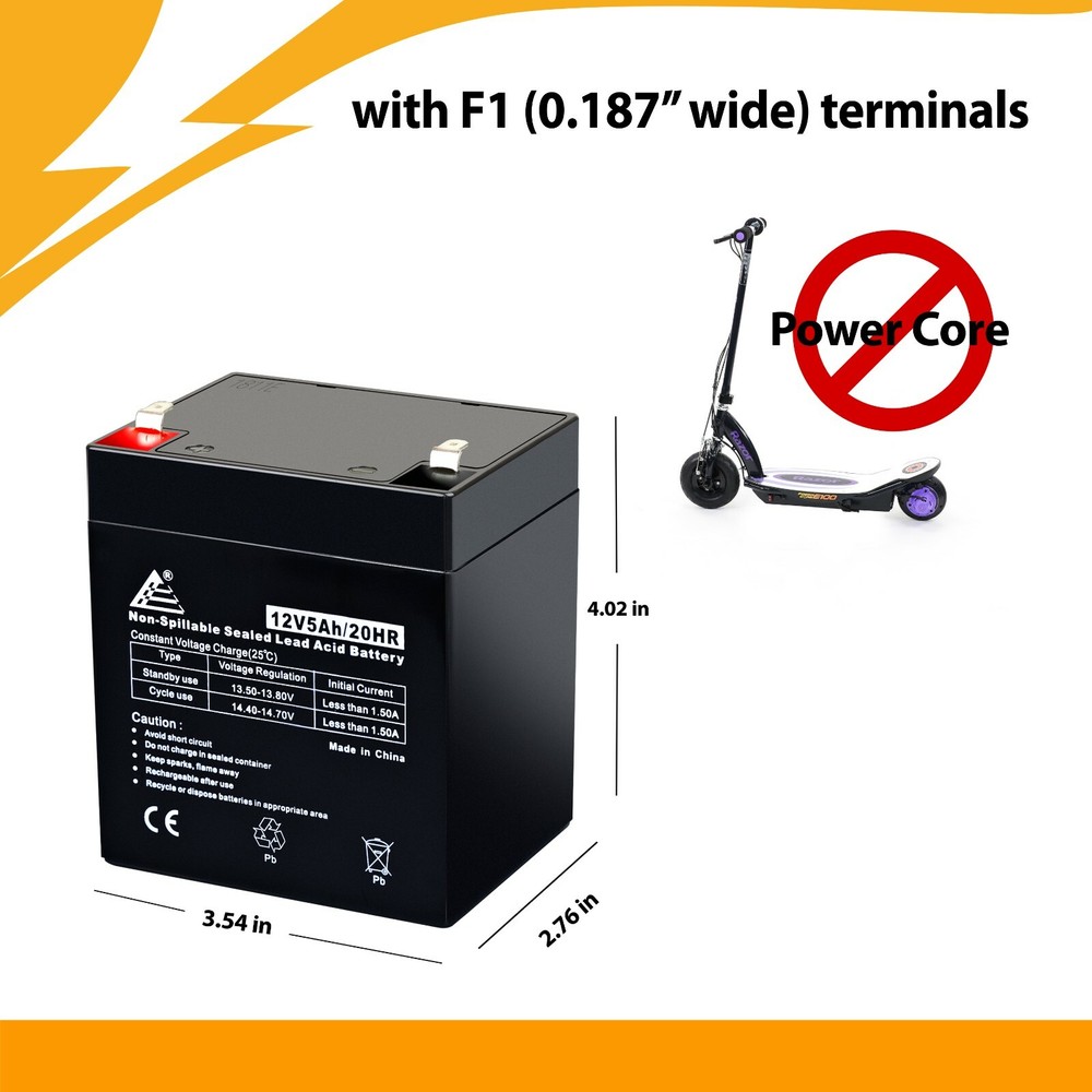 Razor E100 E125 E150 Electric Scooter SLA Replacement Battery 12V 5AH