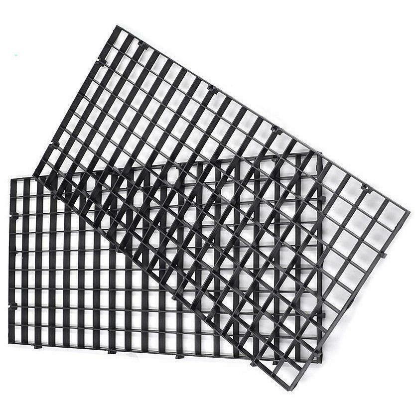 Modular Black Egg Crate For Aquariums (ONE PIECE,  6" x 12" Rectangle) - Generic