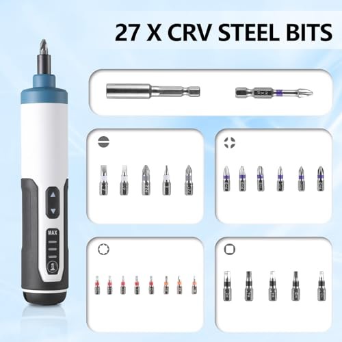 Electrical Tools – Compact Power Screwdriver Kit, Magnetic & Micro Screwdriver