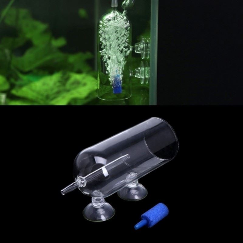 Aquarium Glass CO2 Diffuser Bubble Air Stone Oxygen Aeration