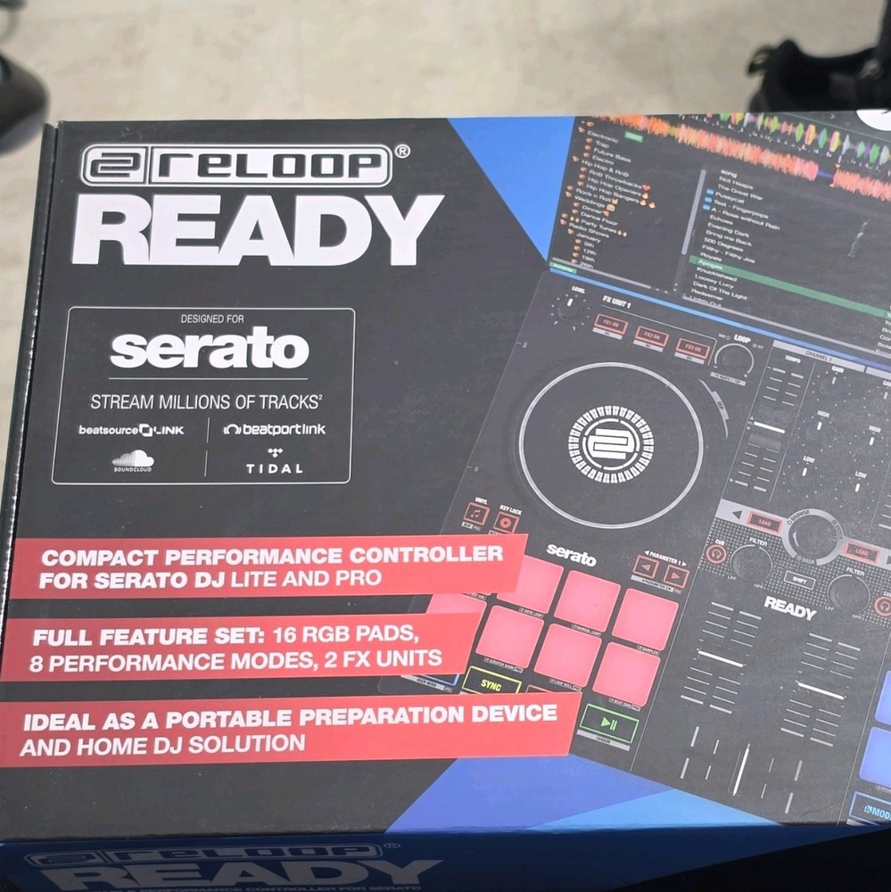 Reloop Ready Portable Double Deck DJ Controller for Serato Loop/Sampler Filter