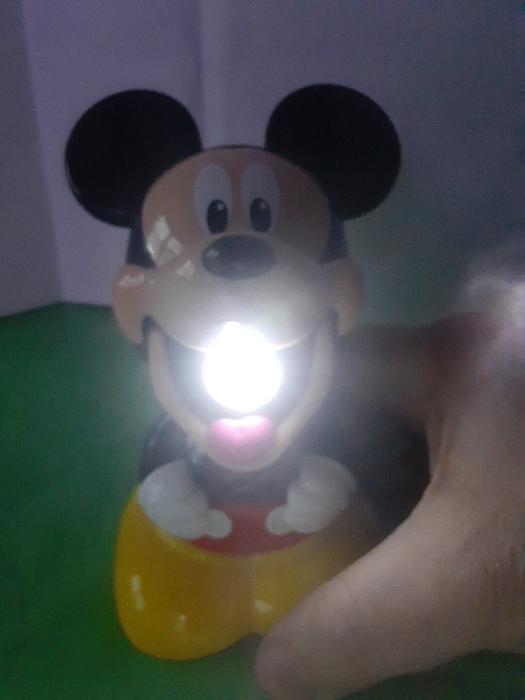 Disney Hap-P-Kid Mickey Mouse Light-Up Pals Talking Flashlight Tested Works