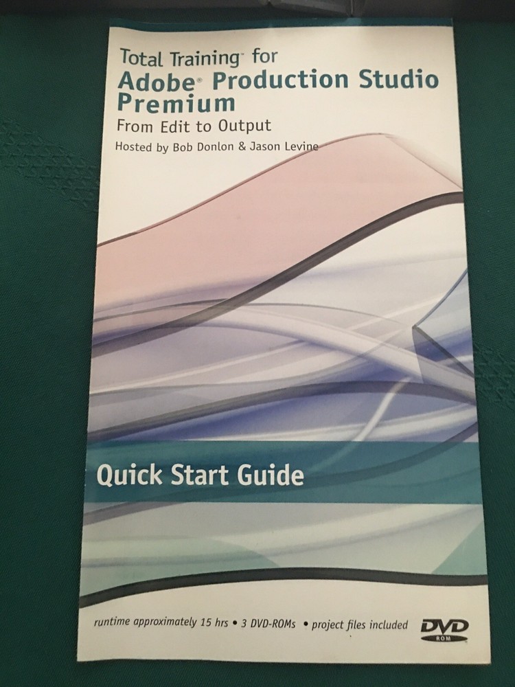 Total Training For Adobe Production Studio Premium PROFESSIONAL SERIES