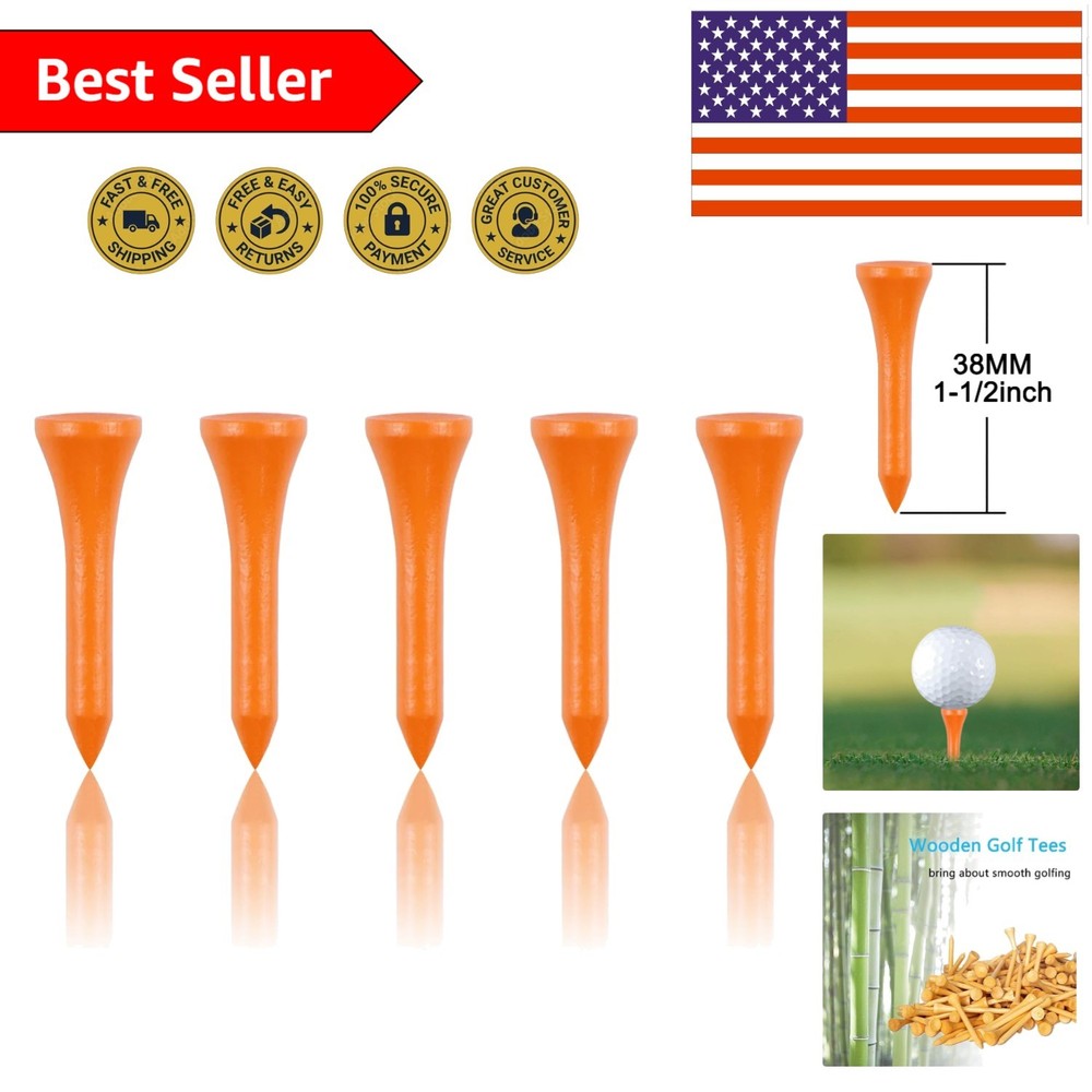 Durable 100 Count Golf Tees in Multiple Sizes & Colors - Perfect for Practice
