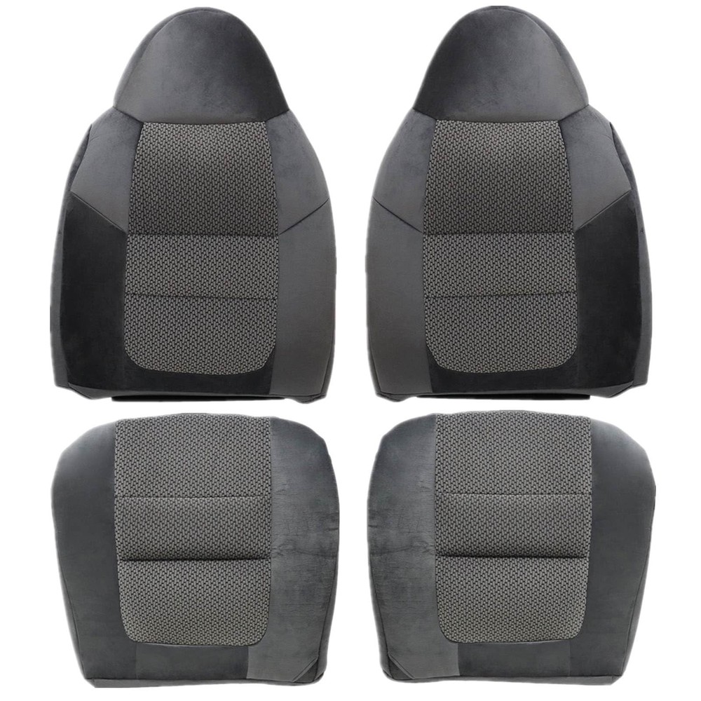 SecosAutoparts Driver & Passenger Side Bottom & Top Replacement Cloth Seat Co...